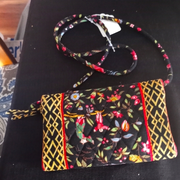 Vera Bradley Handbags - Vera Bradley Vintage Ming Pattern Trifold Crossbody Quilted Bag